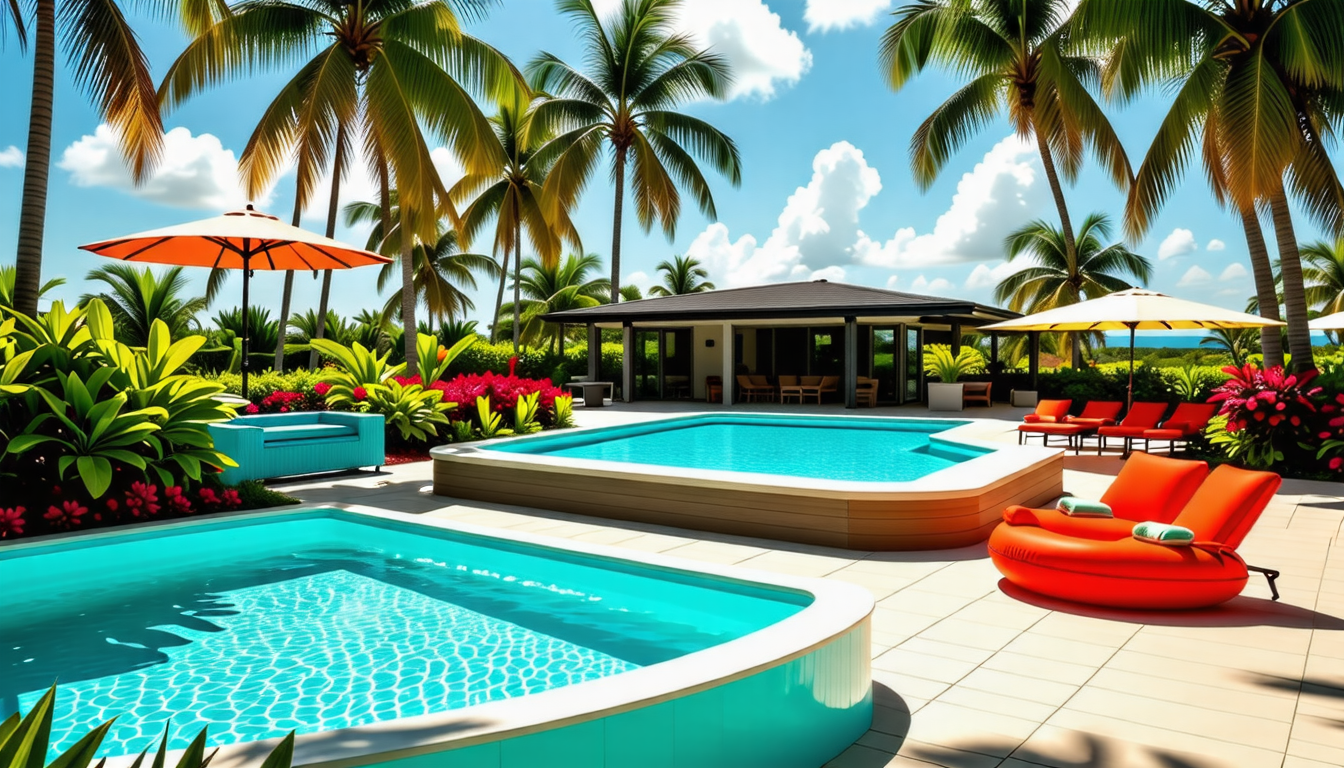 Plongez dans l'Évasion : Les Piscines Hors-Sol aux Couleurs des Caraïbes